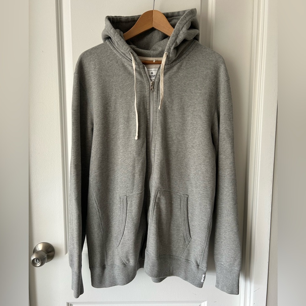 Reigning Champ Zip Up Hoodie Sz XL